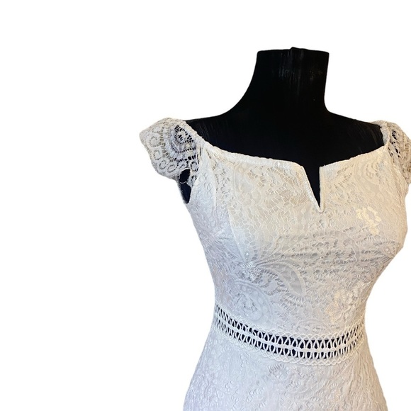 Allandwell Lace Embroidered Cap Sleeve Dress Size Small - Picture 4 of 12